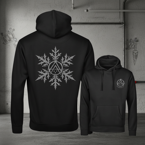 Alternative Art Snowflake Hoodie – Powder Grey