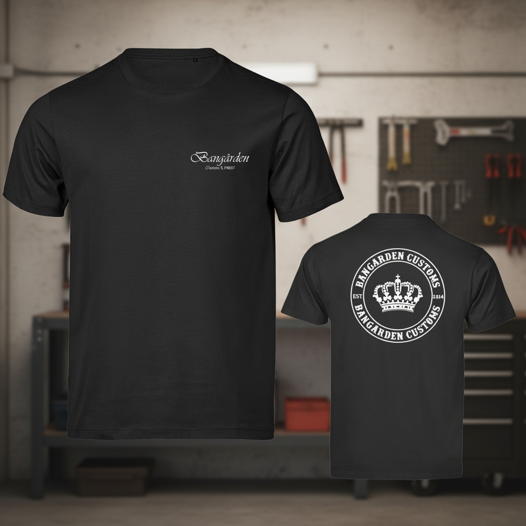 Bangården Logo Tee - Svart