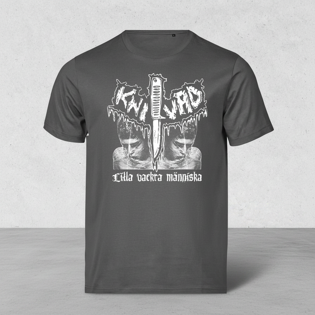 Knivad Lilla vackra människa Premium Tee