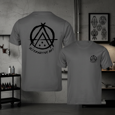 Alternative Art Logo Premium Tee – Powder Grey