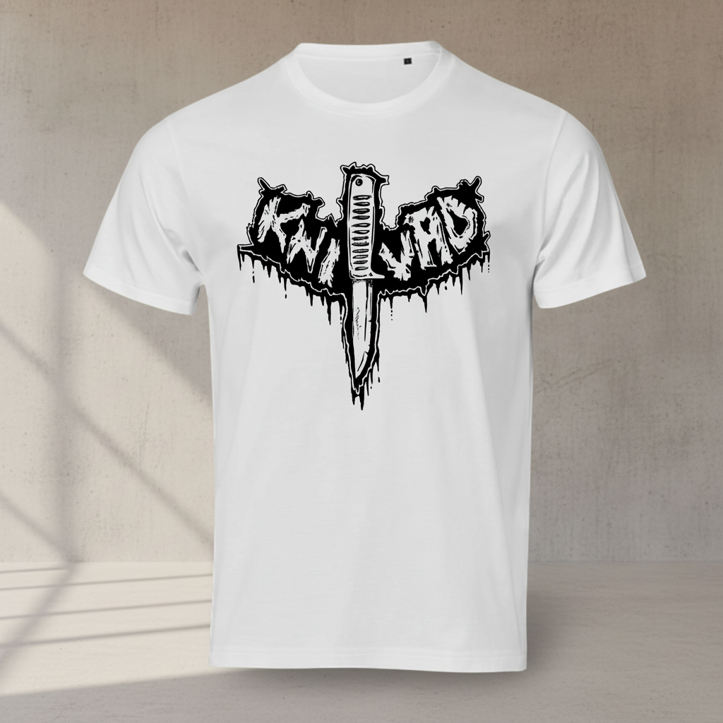 Knivad Logo Tee – Vit
