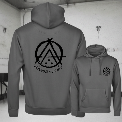 Alternative Art Logo Hoodie – Powder Grey