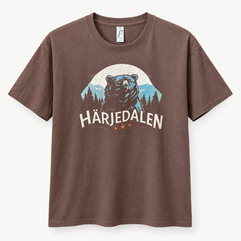 Härjedalen Bear Tee brun