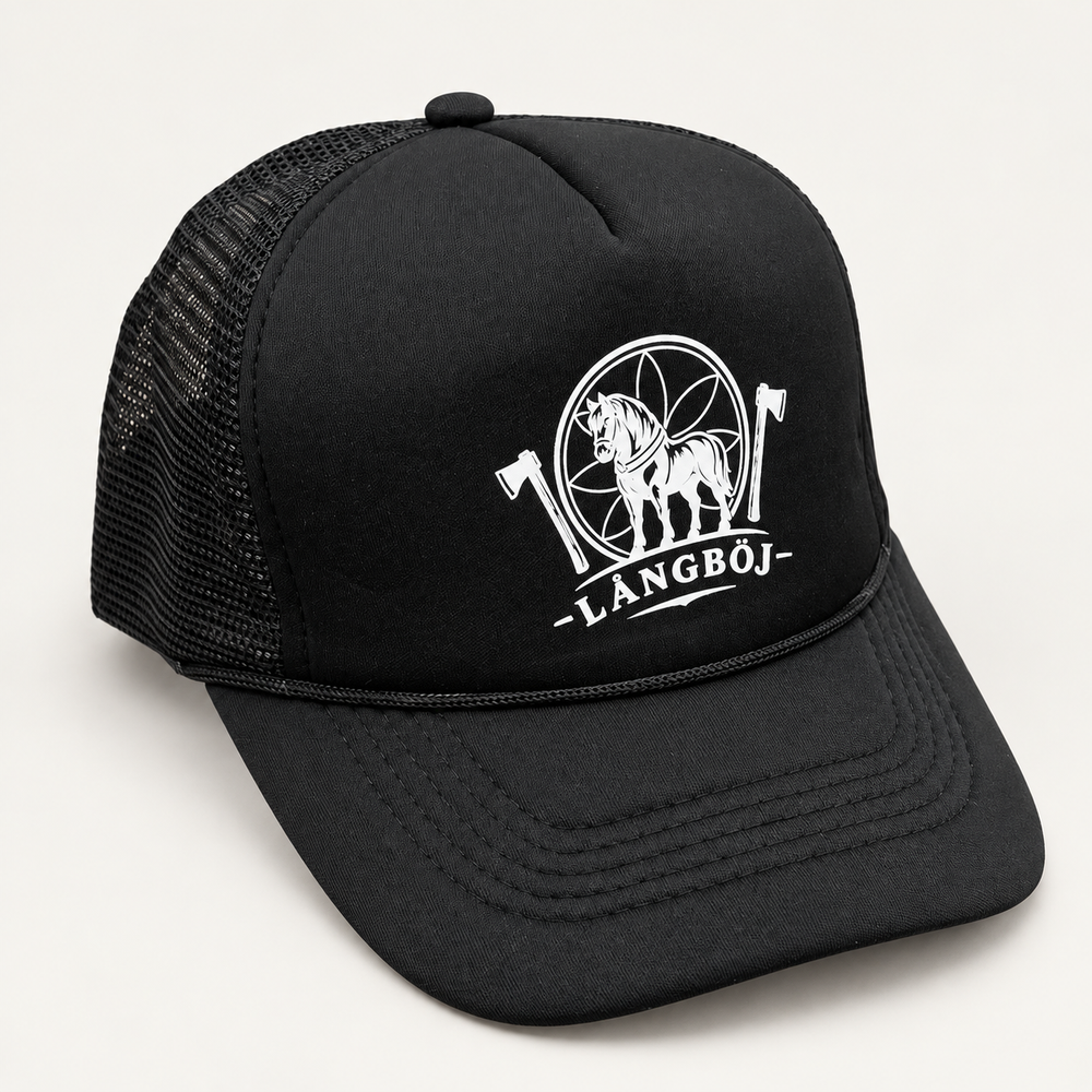 Greve Långböj Foam Trucker – Svart