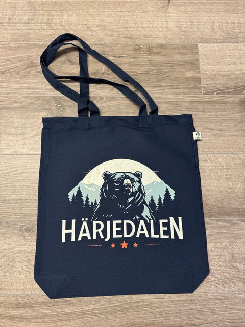 Härjedalen Bear – Canvas Tote – Ink