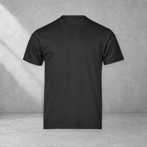 Blank Lightweight Tee – Svart – grå studiobild