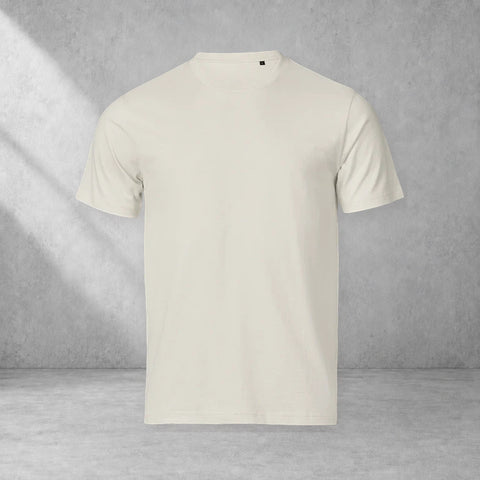 Blank Premium Tee – Natural – grå studiobild