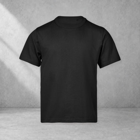 Blank Heavy Tee – Svart – grå studiobild