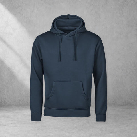 Blank Premium Hoodie – Ink – grå studiobild