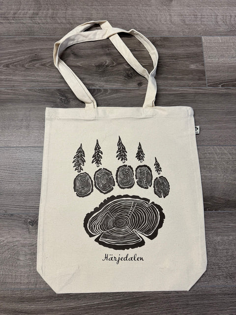 Härjedalen Paw – Canvas Tote – Ecru