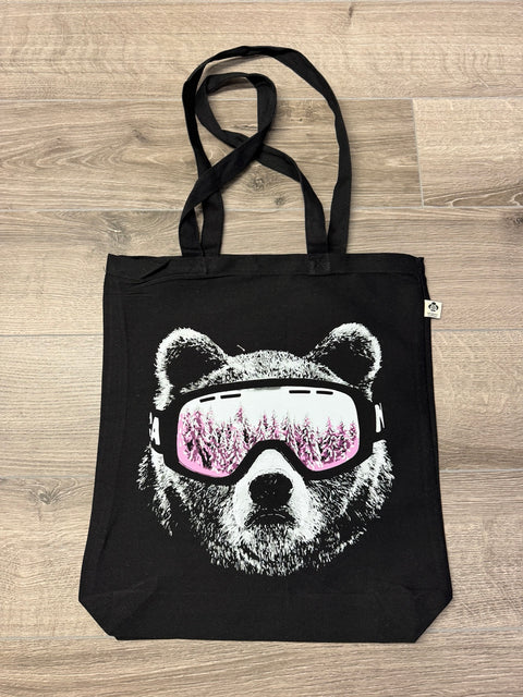 Ski Bear – Canvas Tote – Svart
