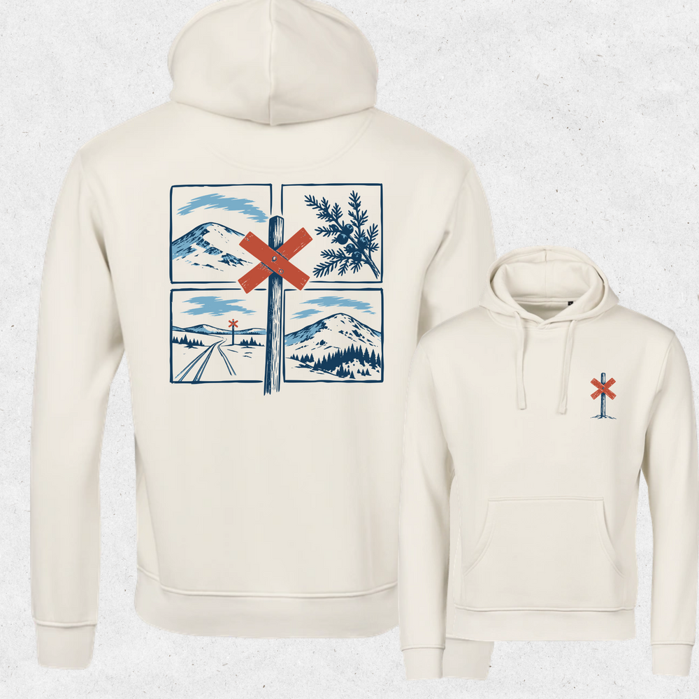 Ledkryss Fjällblå Hoodie