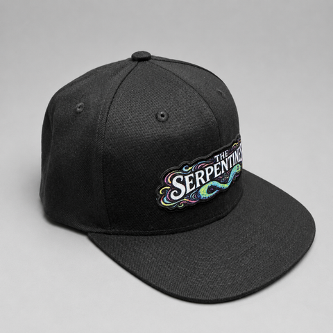The Serpentines P&P Snapback – Svart – grå studio vinkel